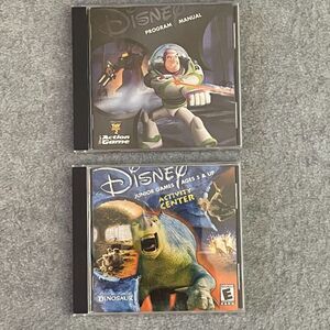 Disney PC Games Lot Dinosaur Activity Center & Toy Story 2 Complete CD-ROM Y2K